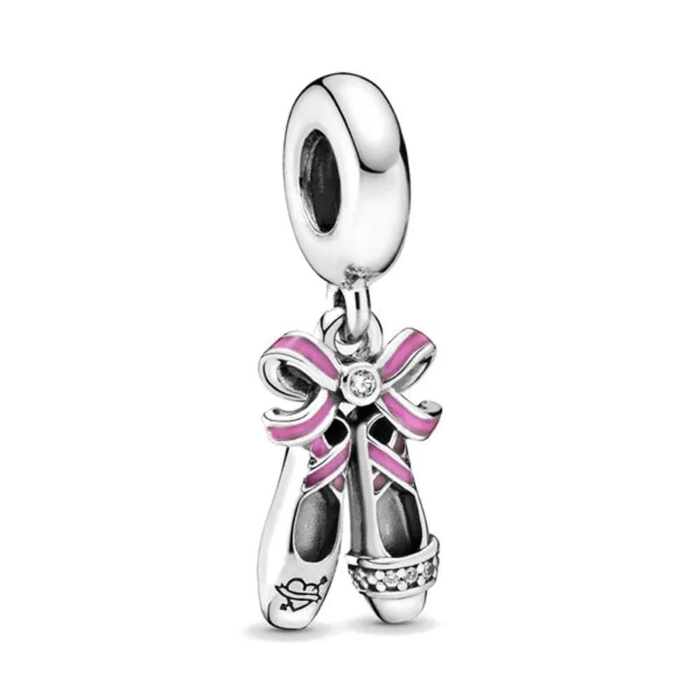 925 Silver Dog Cat Angel Bee Dance Shoe Bead Pendant For European Bracelet DIY Exquisite Jewelry Making