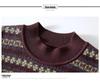 Mother's Winter Plus Velvet Sweater: Stylish, Fashionable, and Warm Base Layer for Middle-Aged and Elderly Women.