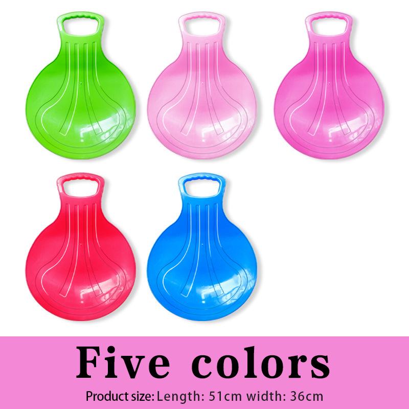 Durable Apple-Shaped Ski Sled for Kids: Outdoor Grass and Sand Sliding Pad