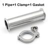 Length43/100/152/200/254/300mm Sanitary Stainless Steel 304 Pipe Fitting Spool Tube With Clamp OD19/25/38/45/51 Ferrule