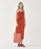 Pleatsmama Polka Dot Shoulder Bag Red
