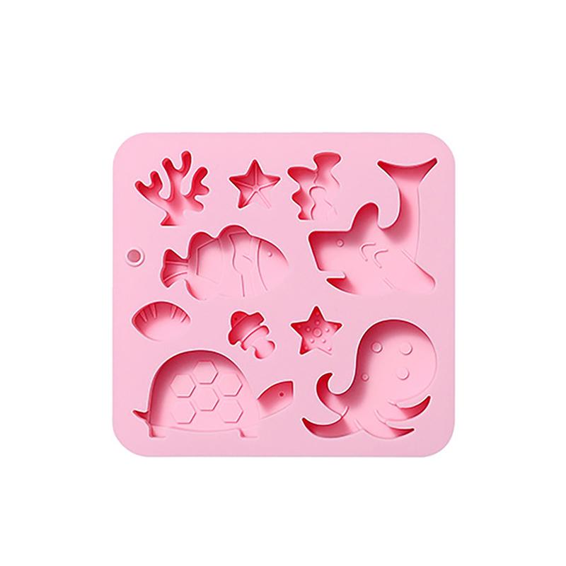 

Marine Theme Cake Silicone Mold Chocolate Molds Silicone Ocean-Themed Baking Molds Fishing Starfish Molds For Chocolates Candies розовый