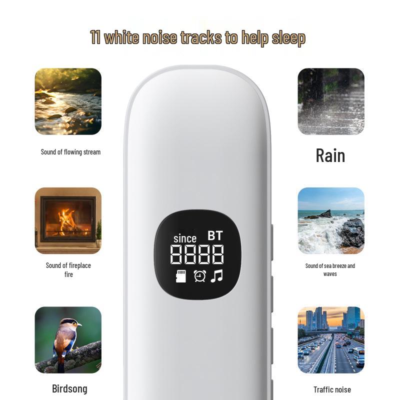 Bone Conduction Wireless Bluetooth Sleep Speaker for Relaxing White Noise