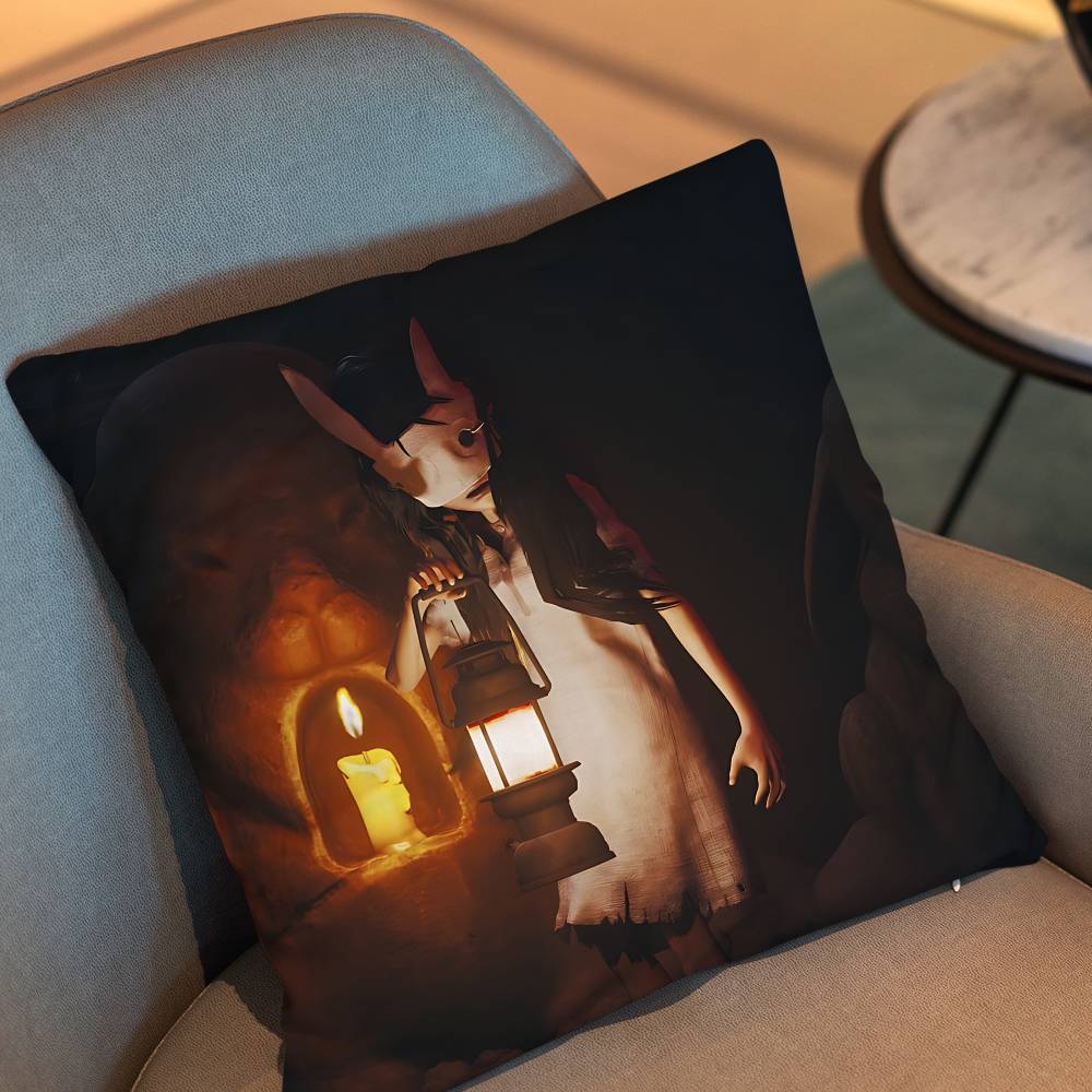 Horror Art Game Reanimal Pillow Case Pillow Case Living Room Sofa Cushion Cover Suitable For Home Bedroom Room Decoration