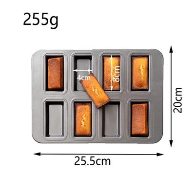 ZISIZ 3-Piece Baking Mold Set for Toast, Brownies & Financiers