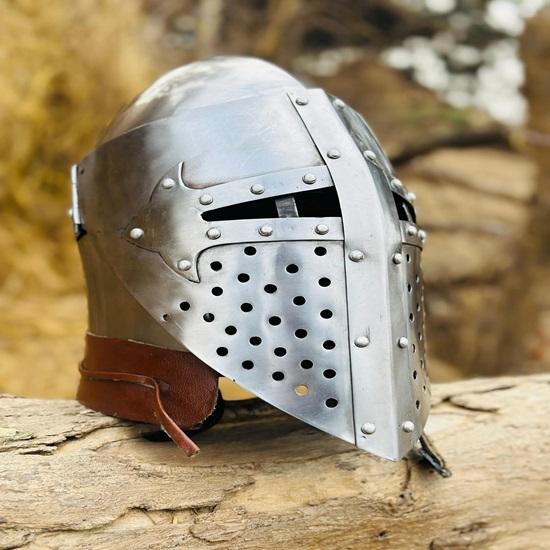 Medieval Bascinet Helmet Barbute Helmet Knight Armor Helmet Best gift for Halloween