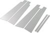 BRIGHTZ Stainless Steel Pillar Panels for Toyota Camry with Visor Attachment Ultra-Mirror ACV40/ACV45 (6-Piece Set) [PIL-SIL-159]