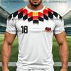 2026 Germany National Flag Print T Shirt for Men Outdoor Jersey Sports Tops Casual Loose Short Sleeve Summersports Beach Wear