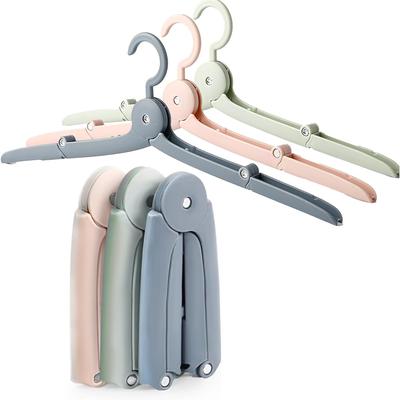6 Stück Mini-Kleiderbügel für unterwegs, zusammenklappbar, teleskopisch, tragbar, Wäscheständer, spart Platz im Kleiderschrank, Organizer für Kleidung