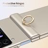 Samsung ZFlip3/4 Electroplated Full-Coverage Drop-Proof Case with Hinge Ring Holder