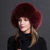 Women Natural Raccoon Fur Caps Ushanka Hats for Winter Thick Warm Ears Fashion Bomber Pom Pom Hat Lady Real Fox Fur Cap Pompon