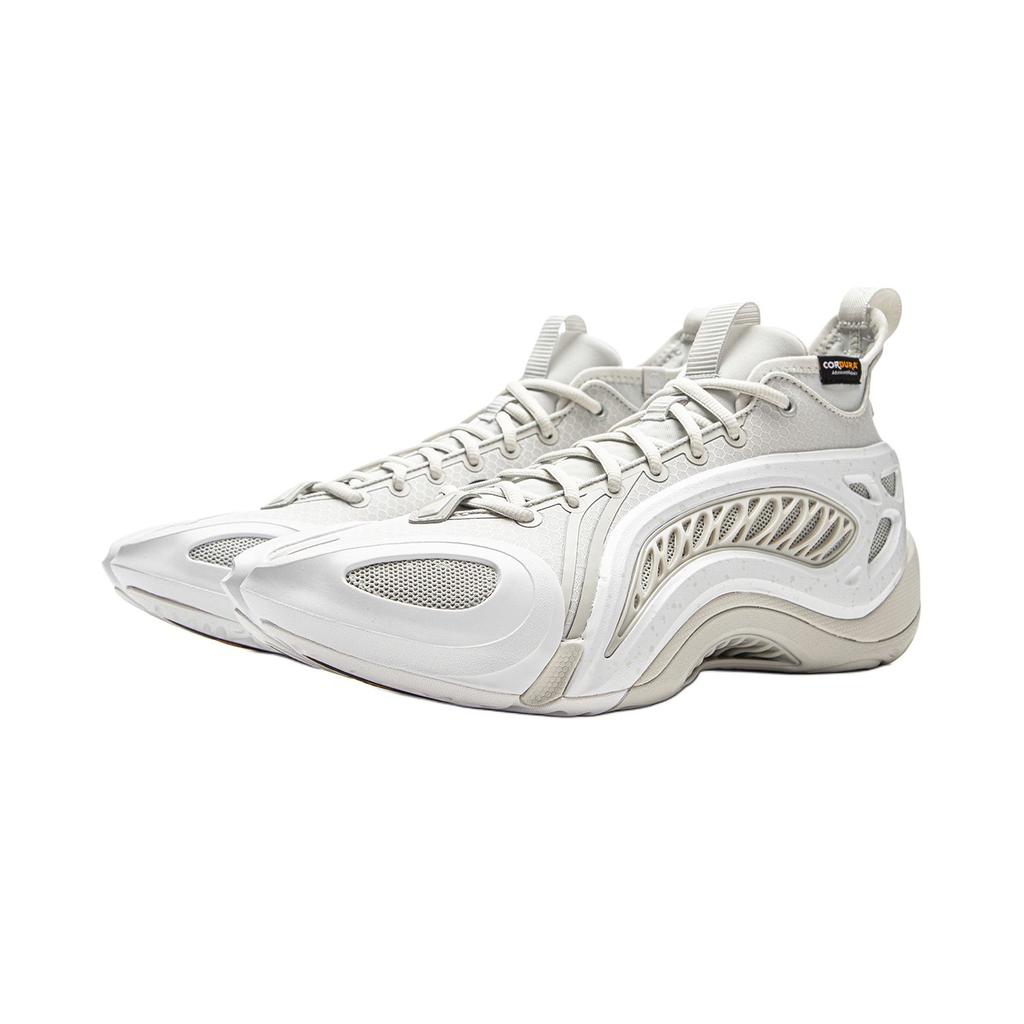 Li Ning BadFive Air 1 Super Basketball Shoes Men's Mid top Waterdrop Gray ABFV037-7