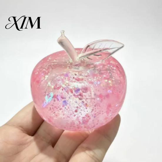 Stress Relief Sensory Toy Fruit Squeeze Toy, Christmas Shaped Soft Slow Rise Fidget Novelty Holiday Gift Box Cute for Adults Kids Anxiety Ball