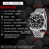 Pagani Design Men's Watch GMT Automatic Japanese Movement Diver Mechanical Watch Set with Waterproof Ceramic Bezel, Stainless Steel