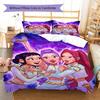 Biancheria da letto con motivo Demon Hunters Kpop, Set piumone Copripiumino Federa Regalo di Compleanno per la Casa (1 * copripiumino + 2 * federa, senza nucleo)