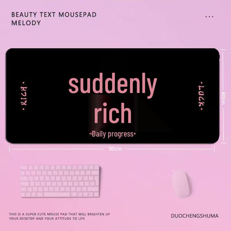 Stylish & Durable Women's Large Mouse Pad: Office Desk Mat & Laptop Keyboard Pad, Stain-Resistant, Fun Design