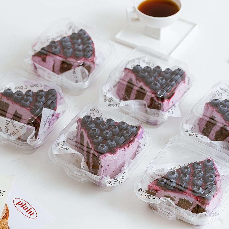 10/50Pcs Clear Pet Bento Cake Box Container Tiramisu Dessert Disposable Plastic Cake Box Party Wedding Christmas Restaurant
