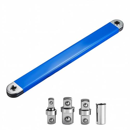 

Ratchet Extension Wrench, Offset Extension Wrench, Multi-Function Extension Wrench, High Carbon Steel, for Automotive Repair and Renovation, with 1/4