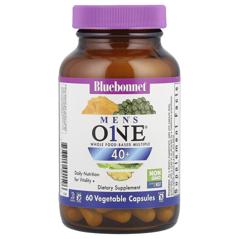 Men's ONE® 40+, Whole Food- Based Multiple, 60 Vegetable Capsules