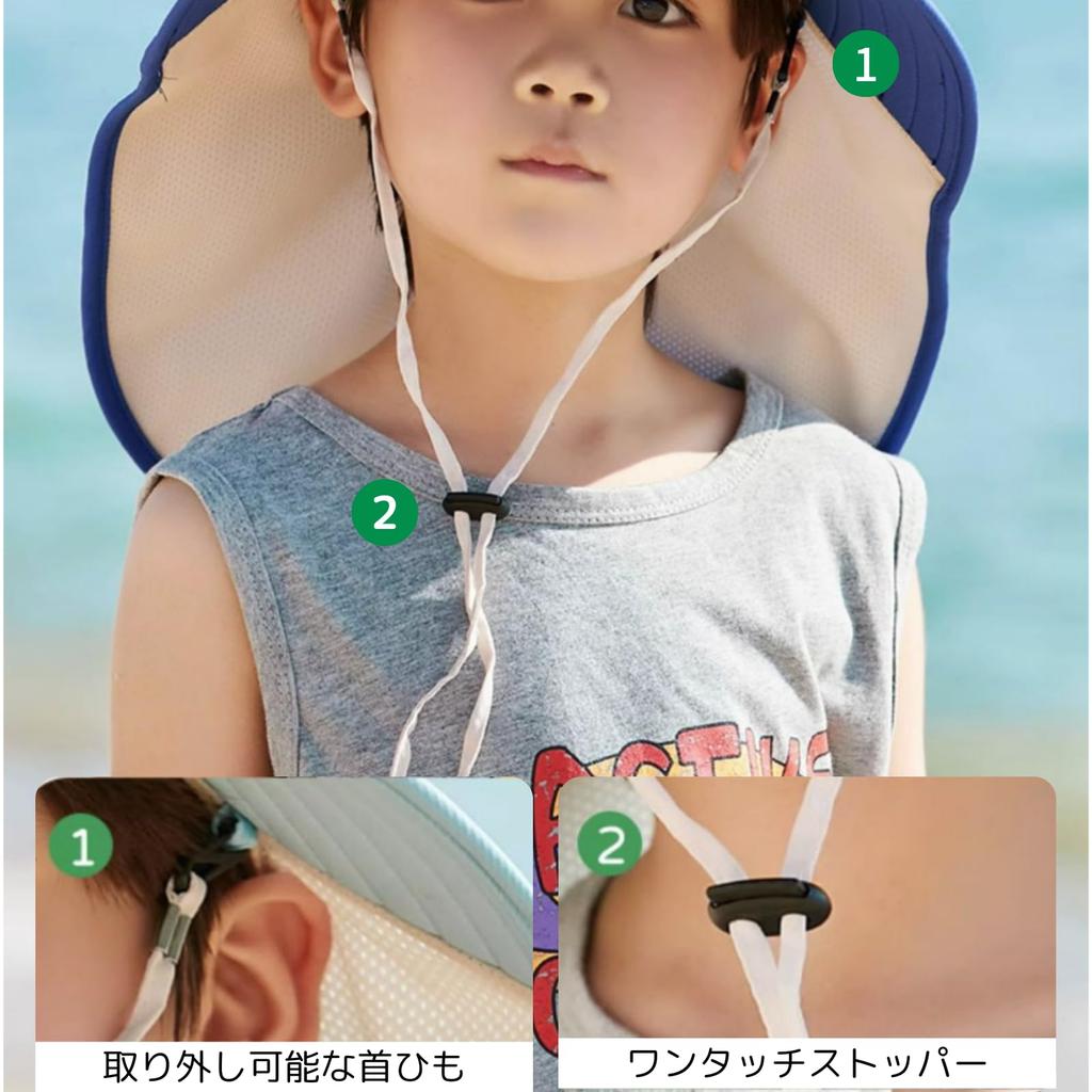 Sunshade Hat with Flap Wide Brim Hat Kids Boys Girls Years Old Sunshade Mesh Cap Heat Stroke Prevention Nursery School Water Play Outdoor Play Cute