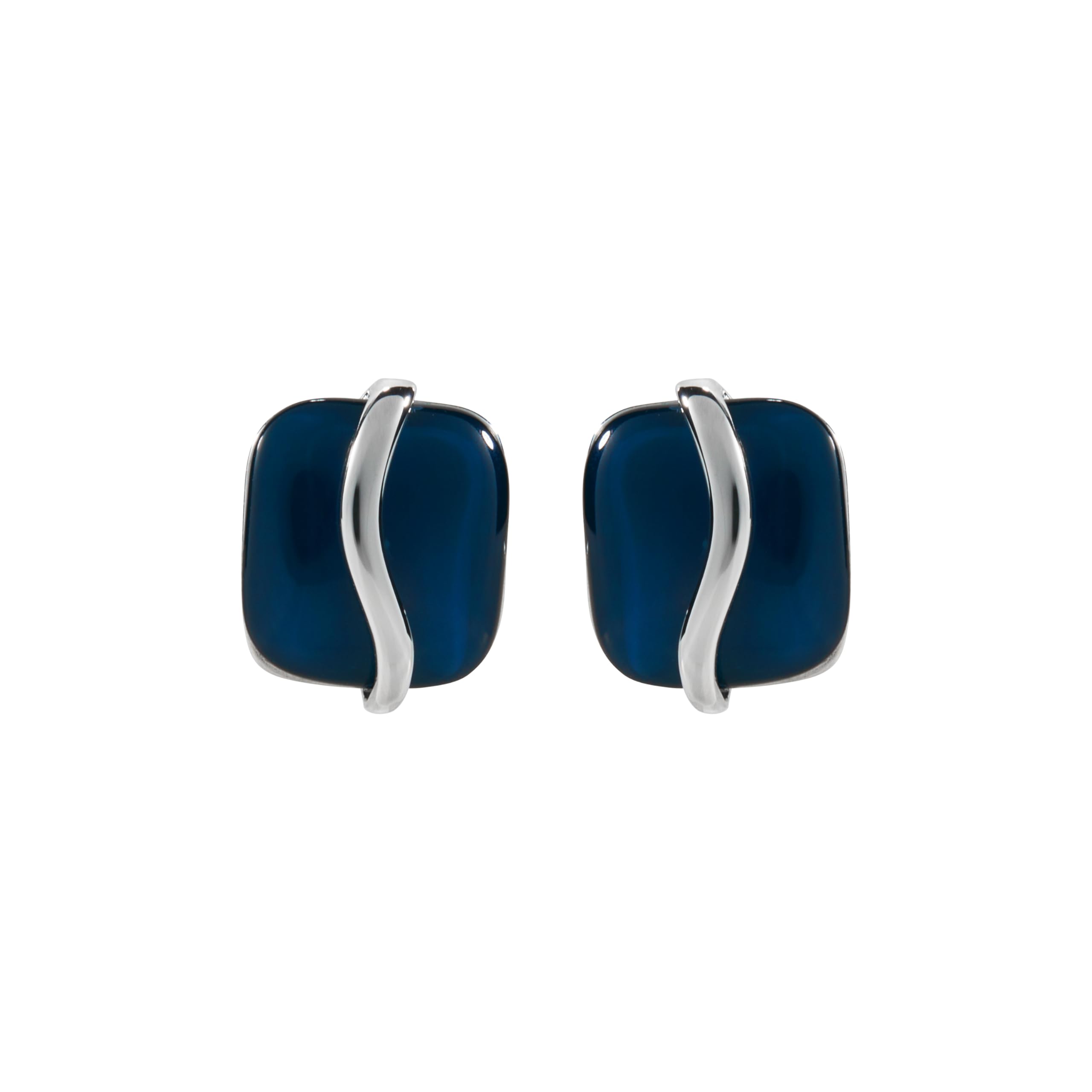 

Skagen Women s SOFIE SEA GLASS Blue Organic Shape Stud Earrings SKJ1810040