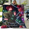 1pc Blanket JoJo's Bizarre Adventure Print Design, Lightweight Blanket for Sofa, Bed- Soft &Warm, Gift for All Seasons like Christmas, Halloween