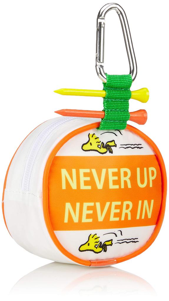 LITE SNOOPY GOLF Snoopy Golf Ball Case with Tee Holder BC Joe Cool with 2 Wood Tees C-94