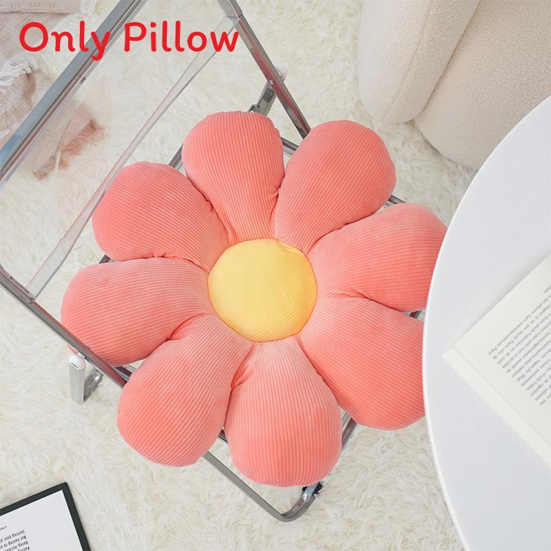 Plush Daisy Pillow With Pp Cotton Filling For Living Room And Bed Decor