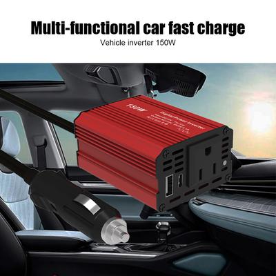 Przetwornica mocy 150 W 12 V do 220 V AC Adapter wtyczki samochodowej do zapalniczki samochodowej, konwerter wylotowy