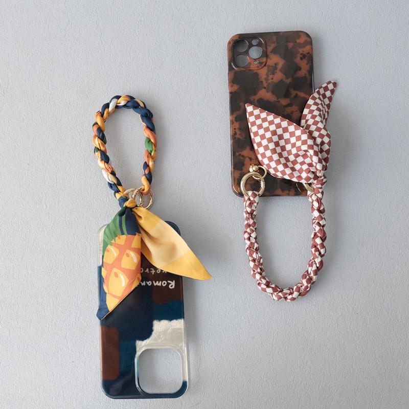 Nueva Moda Primavera Bolso de Mano de Mujer Parte de Accesorios Cadenas Desmontables Reemplazo Correa de Seda con Estampado Floral Mujeres DIY Asas de Cadena para Bolso