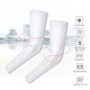 Pair UV Protection Sleeve Sun Cuff Breathable Summer Outdoor Arm Cooling Man Woman DrivingWhite Upgrade XL