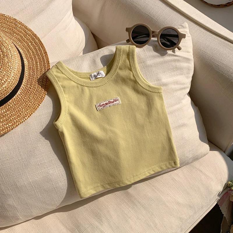 Mode Barn T-shirt Flickor Pojkar Väst Barn Sommarkläder Ärmlös