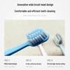 Saky Wide Head High-Density Toothbrush (Soft/Medium Bristles, 3-Pack)