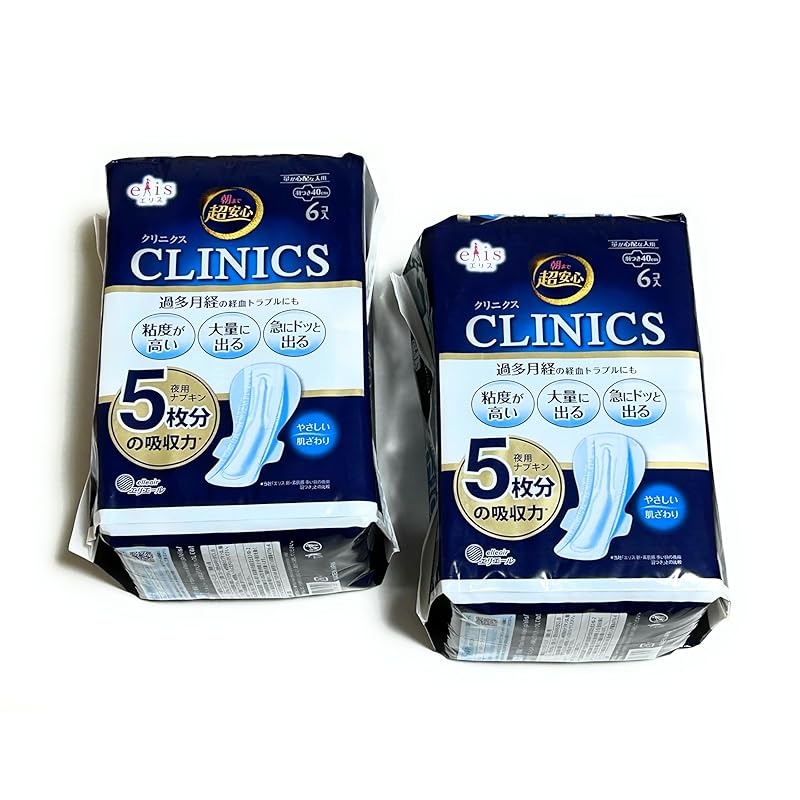 

[Set of 2] Eris Super safe until morning clinic with wings 40cm 6 pieces x 2 (12 pieces)