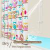 1pc Cute  Owl Kids Shower Curtain Funny Cartoon Waterproof PEVA Bathroom Decor