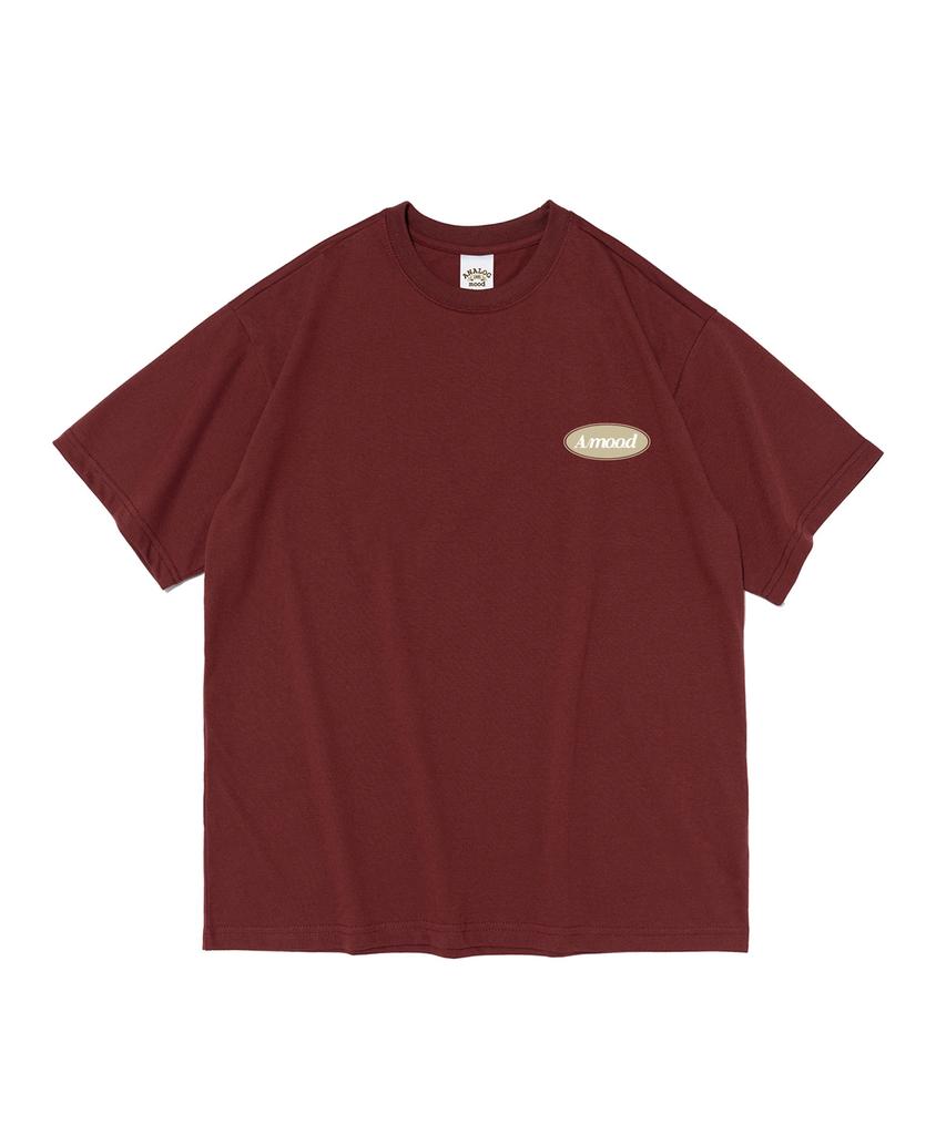 ANALOG MOOD A-Mood Logo Short Sleeve T-Shirt (Wine)