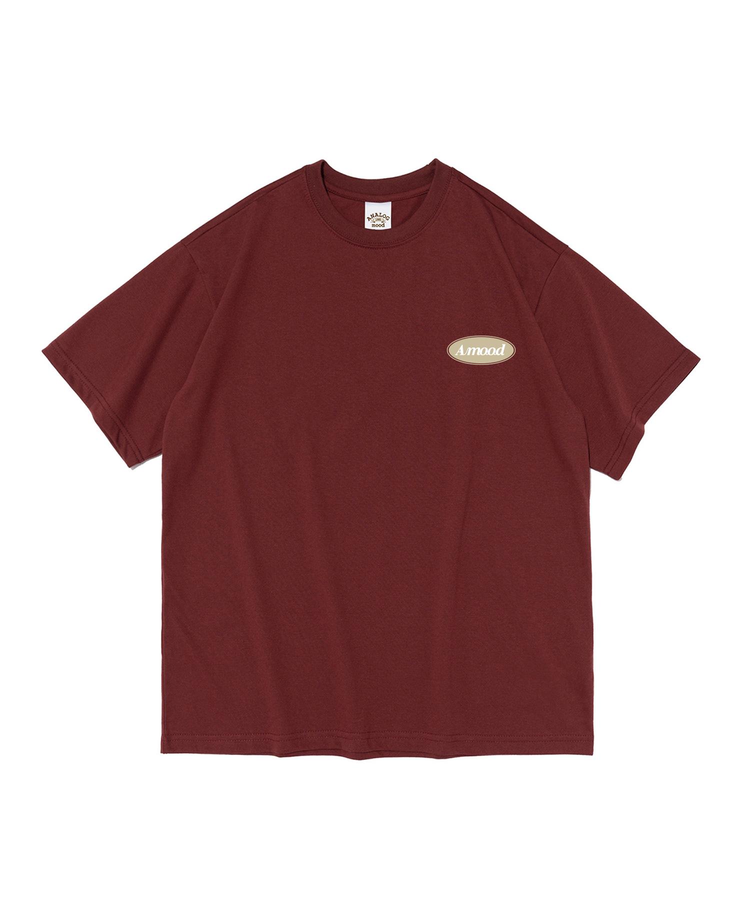 Analog Mood A-Mood Logo Short Sleeve T-Shirt (Wine) S