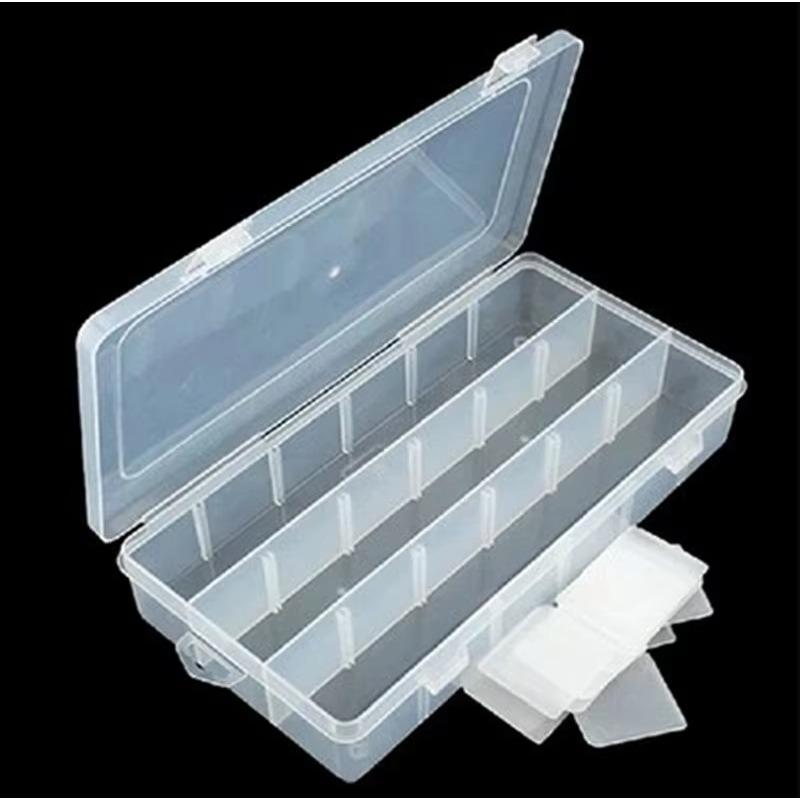 18 Grid Jewelry Earrings Storage Box Detachable Desktop Stationery Storage Supply Dustproof Nail Accessories Classification Box