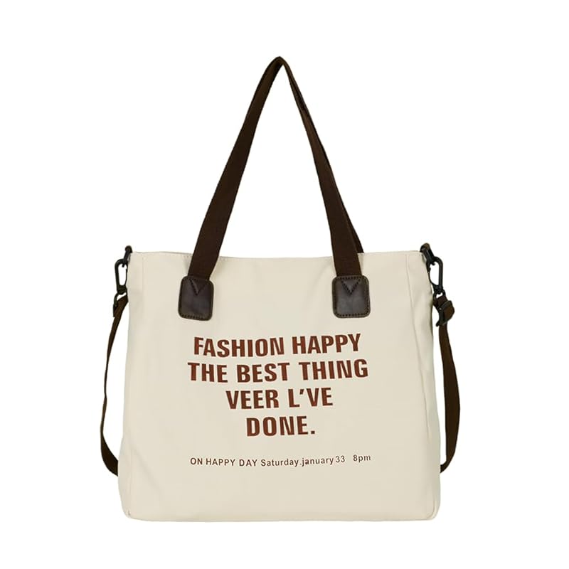 

[AACXX] tote bag ladies canvas shoulder bag large capacity lightweight Plain color Fashionable shoulder bag canvas crossbody bag A4 storage sports bag