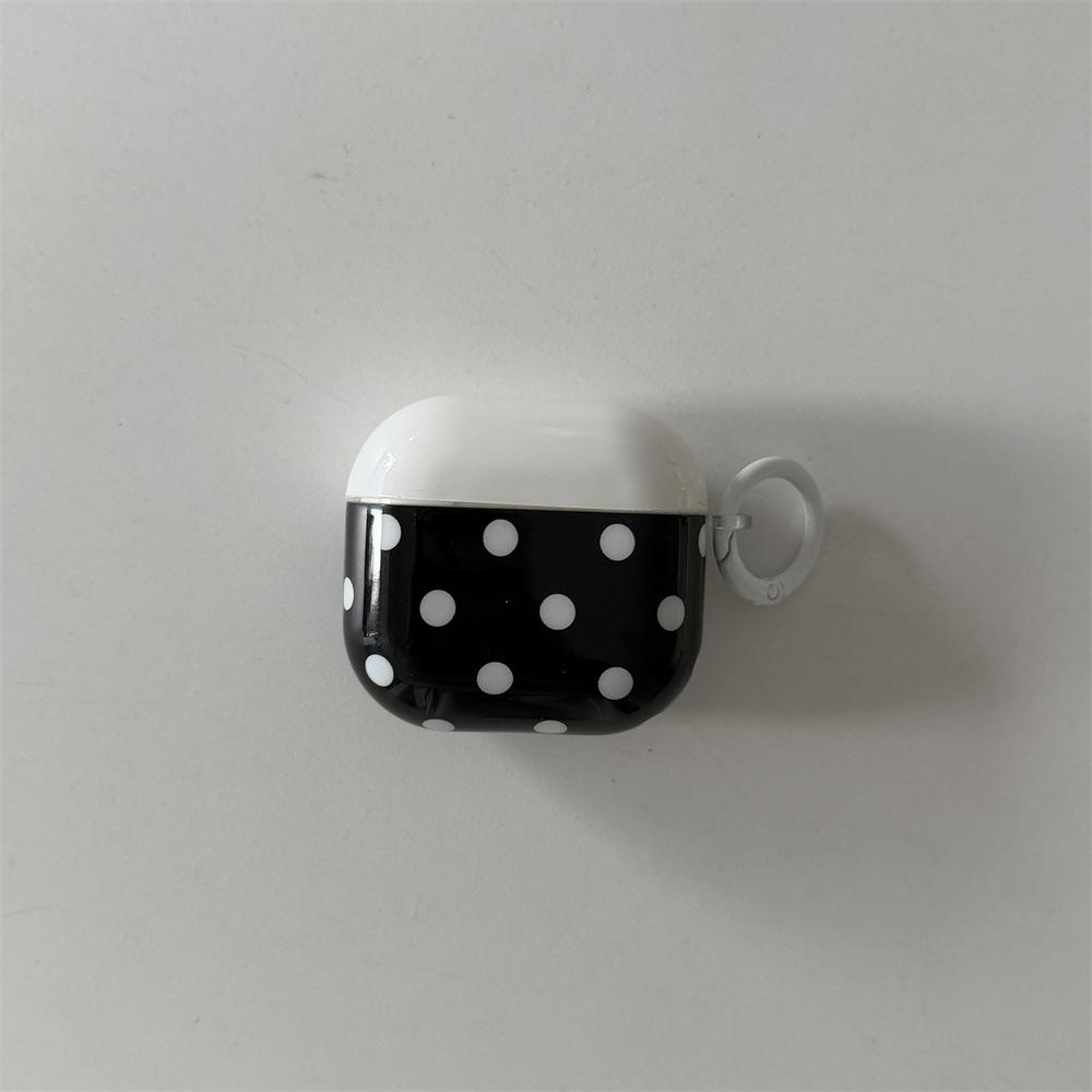 Applicable To Apple AirPods 1 /1 Generation Simple Polka Dot Contrasting Headset Cover PRO1 Bluetooth Protective Cover PRO1 Anti-drop