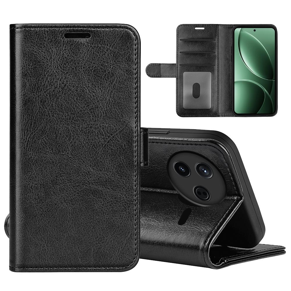 For Xiaomi Redmi K80 5G Case Crazy Horse Texture Stand Leather Phone Cover