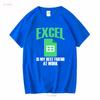 Excel My Best Friend At Work T Shirt Vintage Washed Comfortable Top For Everyday Wear Stretched Versatile Breathable Graphic
