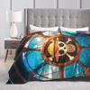 Warm Soft Blankets Decorative One Anime P-Pieces  Throw Blanket  Flannel Bedspread For Outdoor Pattern Sofa Bed Cover