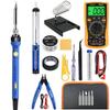 100W Corded Soldering Iron Set with Power Button, 200°C - 480°C Temperature Control, High Output, Adjustable Temperature, Rapid Heating, for DIY, Repa
