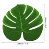14" Green Palm Leaves,12 Pcs Artificial Palm Leaves Fake Palm Leaf Simulation Tree Leaves for Home Hawaiian Beach Party,Style 17