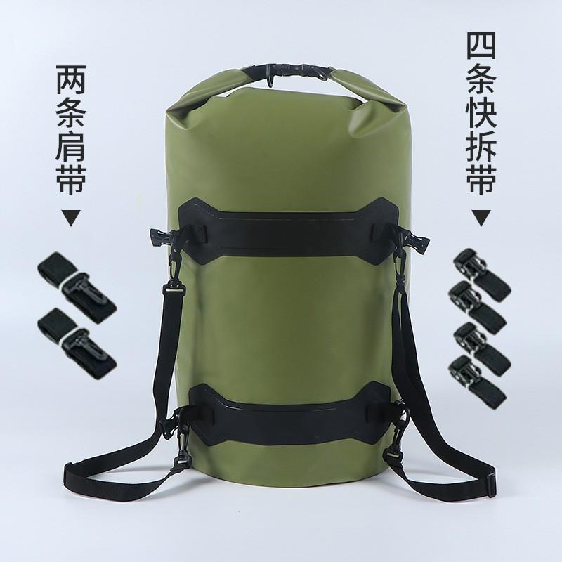 Waterproof Bike Pannier Bag 50L 80L Outdoor Cycling Tail With Quick-Release Straps Motorbike Touring Travel Storage