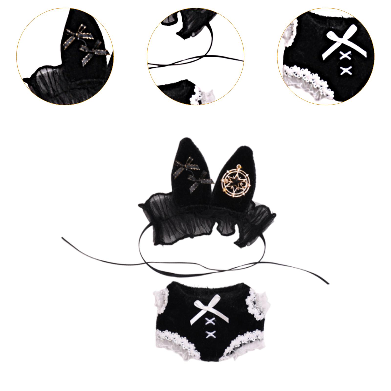 2x Кукольные костюмы Bunny Girl Bodysuit и повязка на голову — фото 6