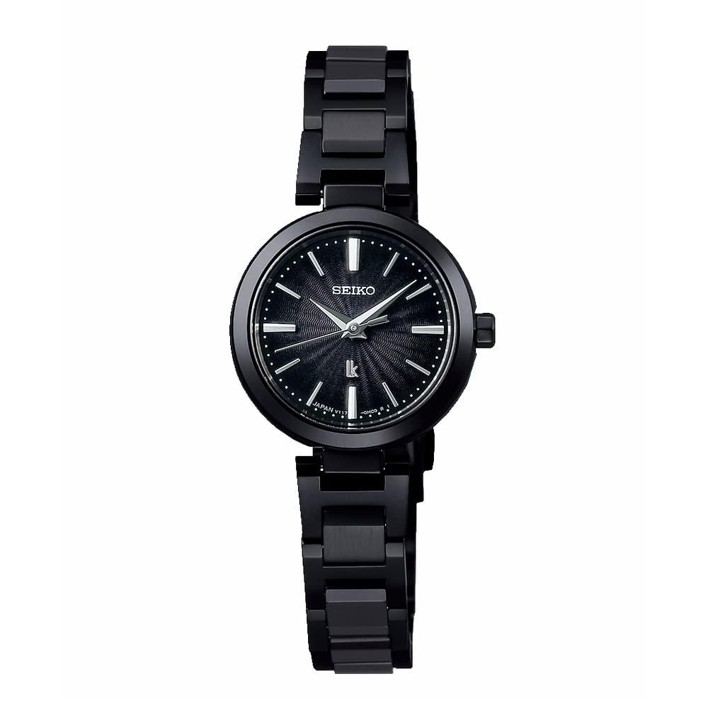 

[Годинник Seiko] Жіночий годинник Rukia I Collection Mini Solar SSVR141 чорного кольору