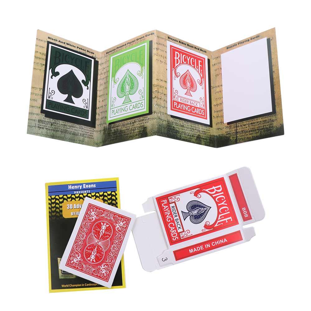 Advertising Cards 3D Advertising Magic Tricks Card Close Up  Magic Tricks   Children Toys