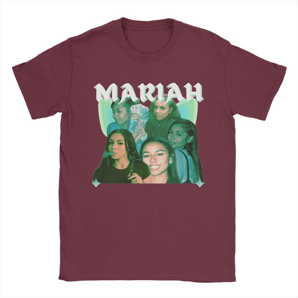 Bedrucktes Mariah the Scientist Vintage T-Shirt Herren Baumwolle Kurzarm O-Ausschnitt Sommer Top T-Shirt